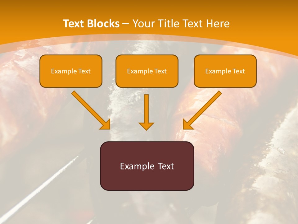 Barbeque Sausage Nutrition PowerPoint Template