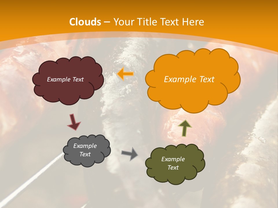Barbeque Sausage Nutrition PowerPoint Template
