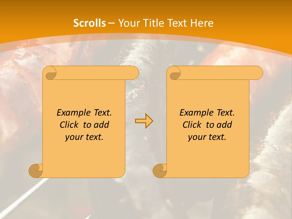 Barbeque Sausage Nutrition PowerPoint Template