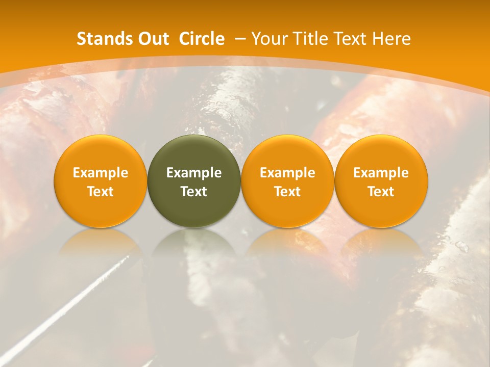 Barbeque Sausage Nutrition PowerPoint Template