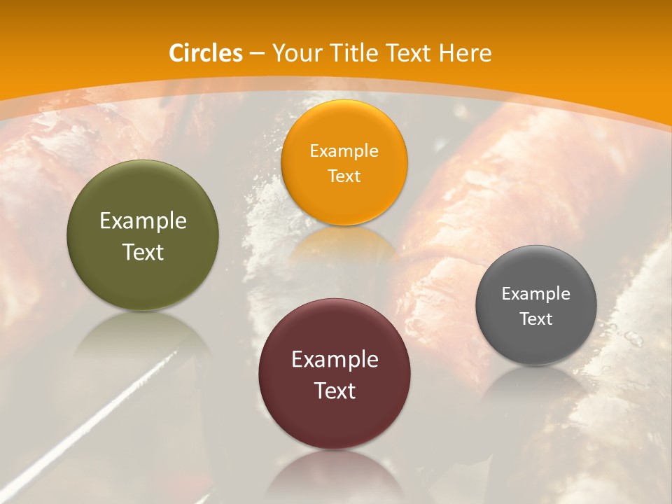 Barbeque Sausage Nutrition PowerPoint Template