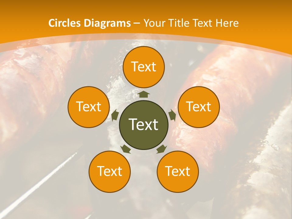 Barbeque Sausage Nutrition PowerPoint Template