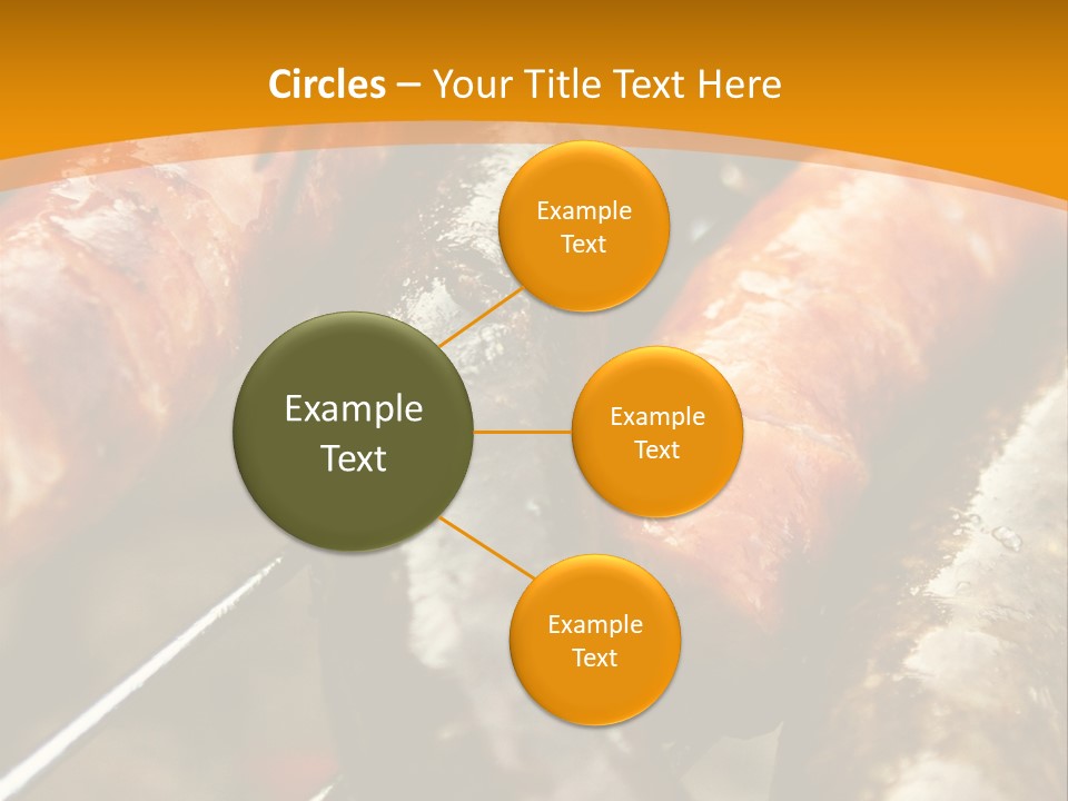 Barbeque Sausage Nutrition PowerPoint Template