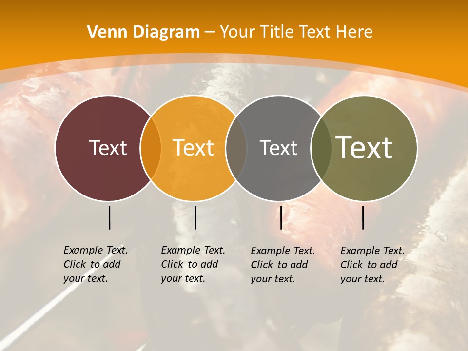 Barbeque Sausage Nutrition PowerPoint Template