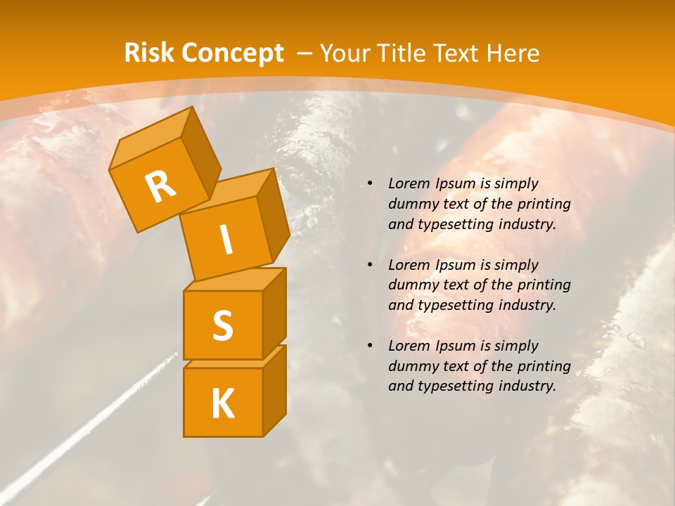 Barbeque Sausage Nutrition PowerPoint Template