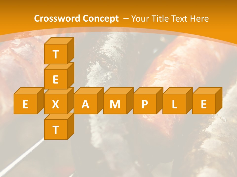 Barbeque Sausage Nutrition PowerPoint Template