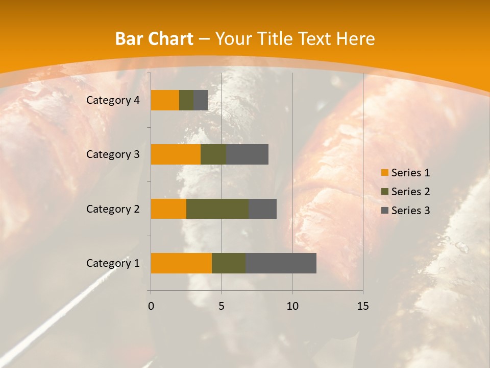 Barbeque Sausage Nutrition PowerPoint Template