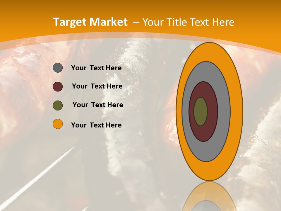Barbeque Sausage Nutrition PowerPoint Template