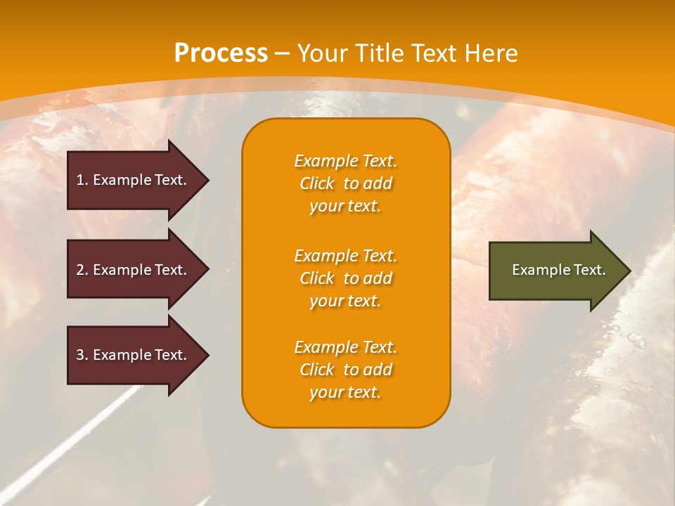 Barbeque Sausage Nutrition PowerPoint Template