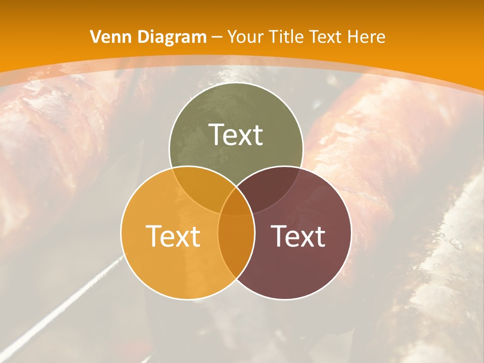 Barbeque Sausage Nutrition PowerPoint Template