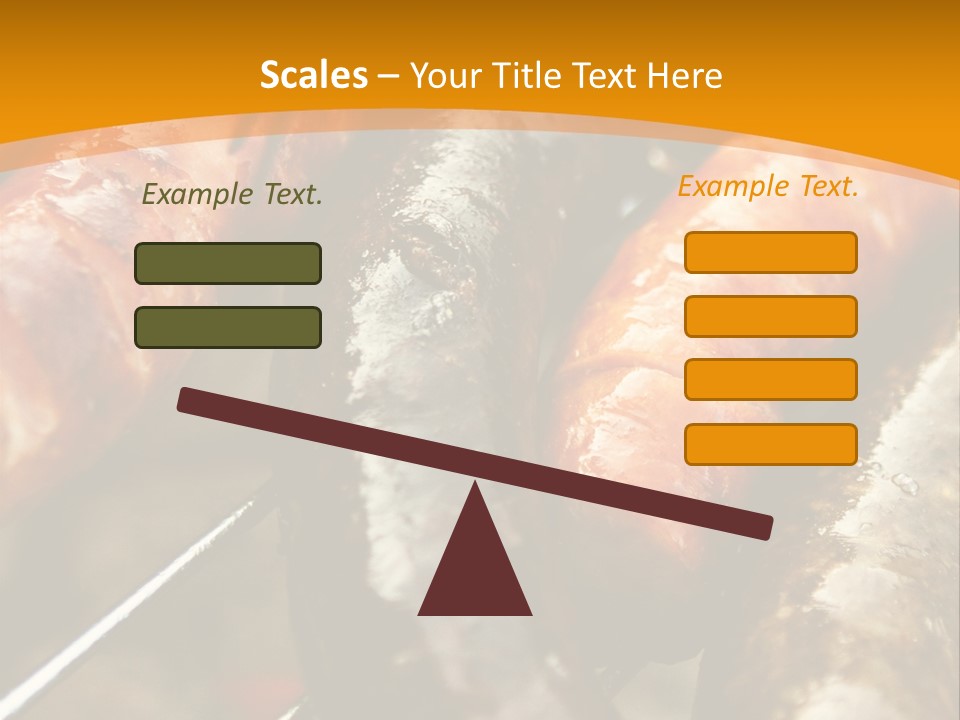 Barbeque Sausage Nutrition PowerPoint Template