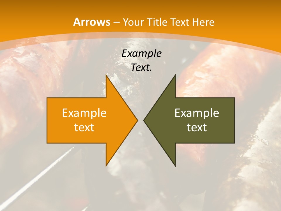 Barbeque Sausage Nutrition PowerPoint Template