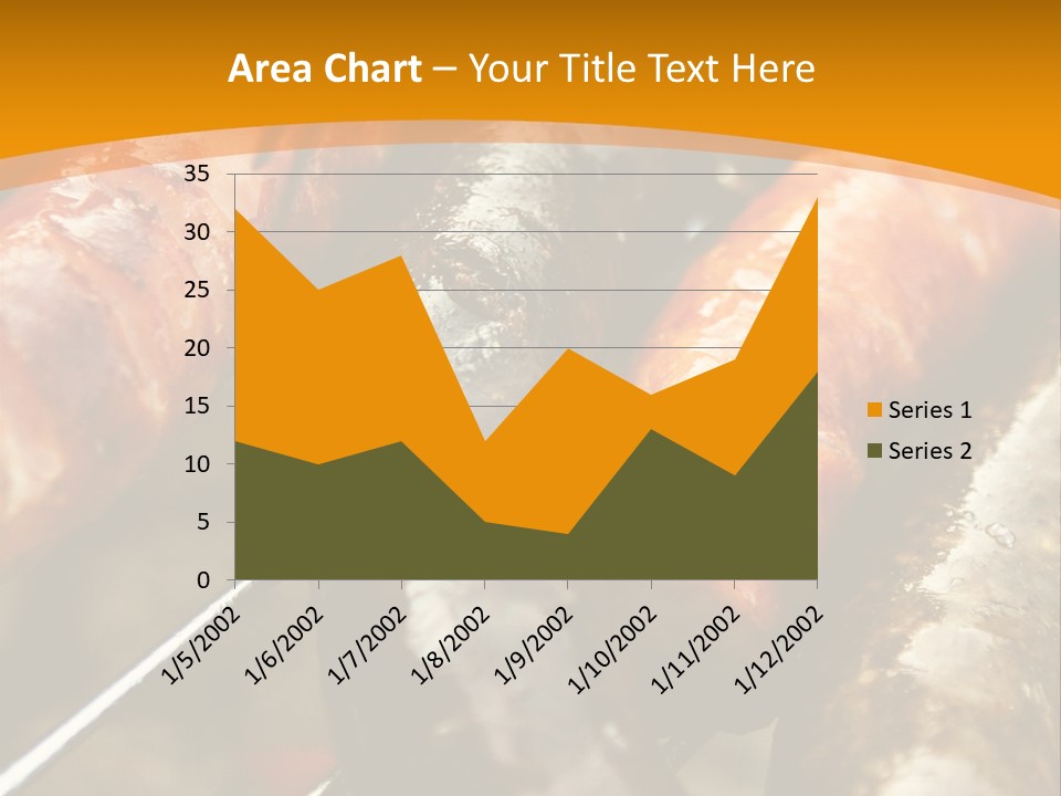Barbeque Sausage Nutrition PowerPoint Template