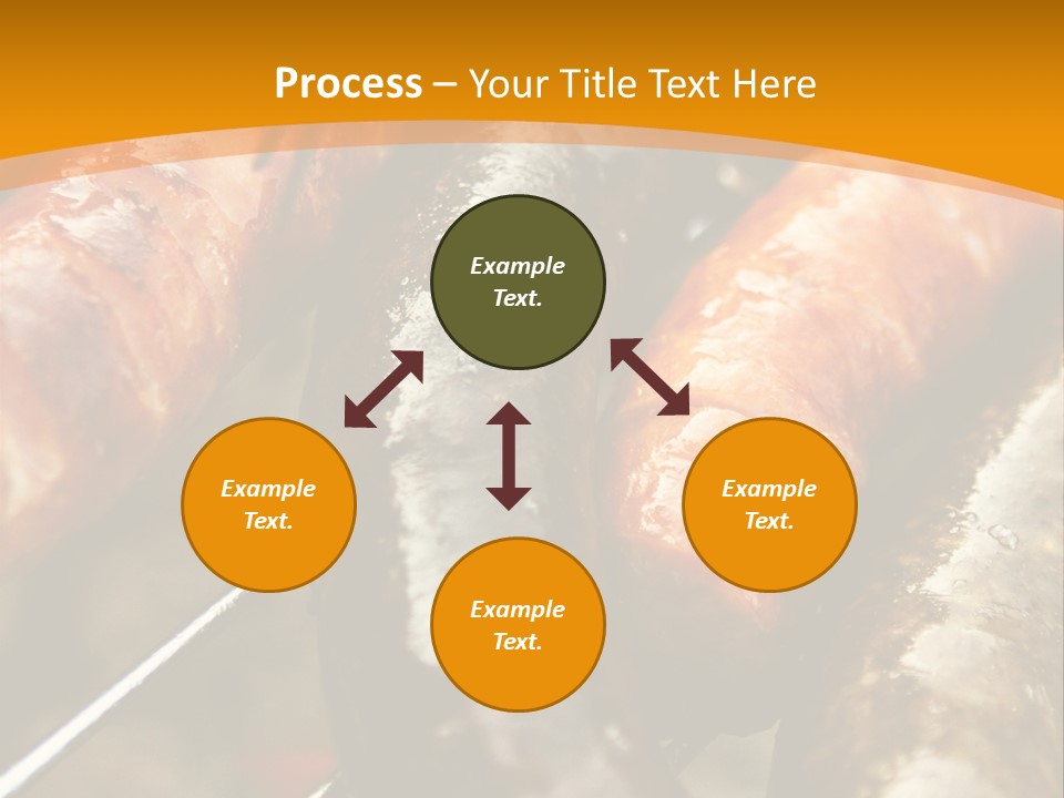 Barbeque Sausage Nutrition PowerPoint Template