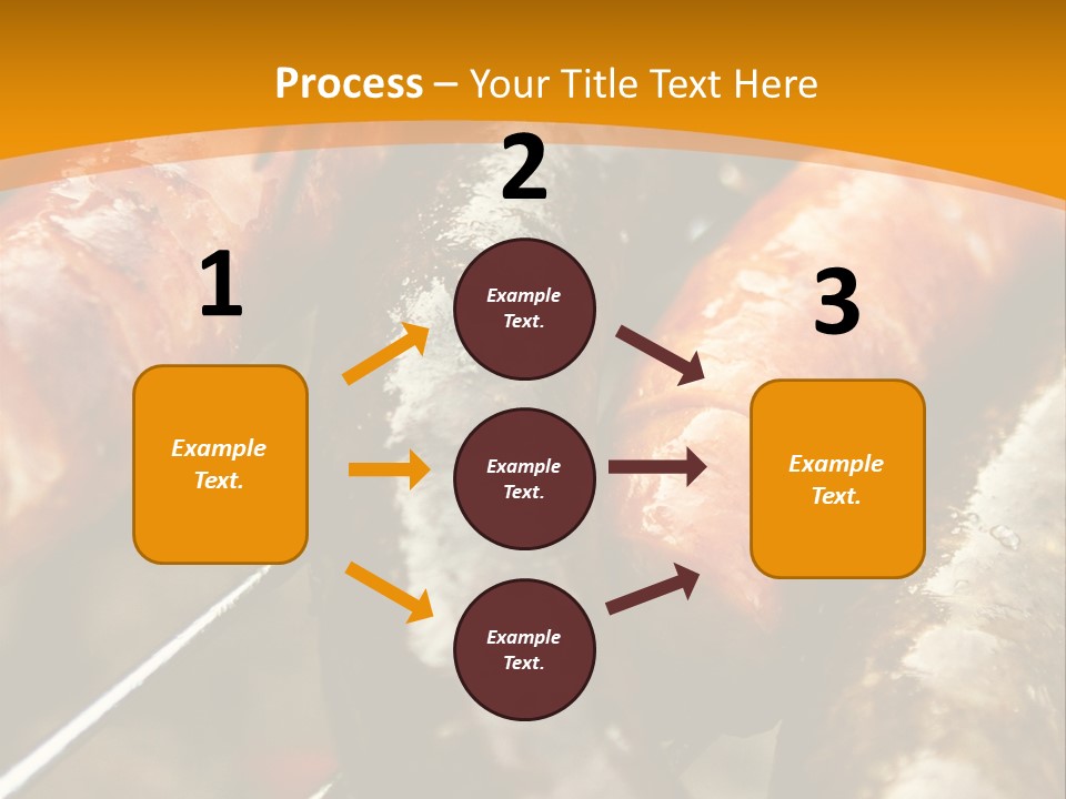Barbeque Sausage Nutrition PowerPoint Template