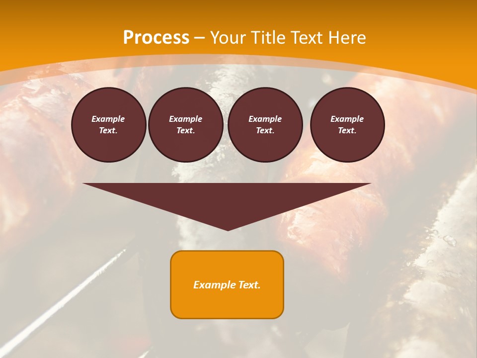 Barbeque Sausage Nutrition PowerPoint Template