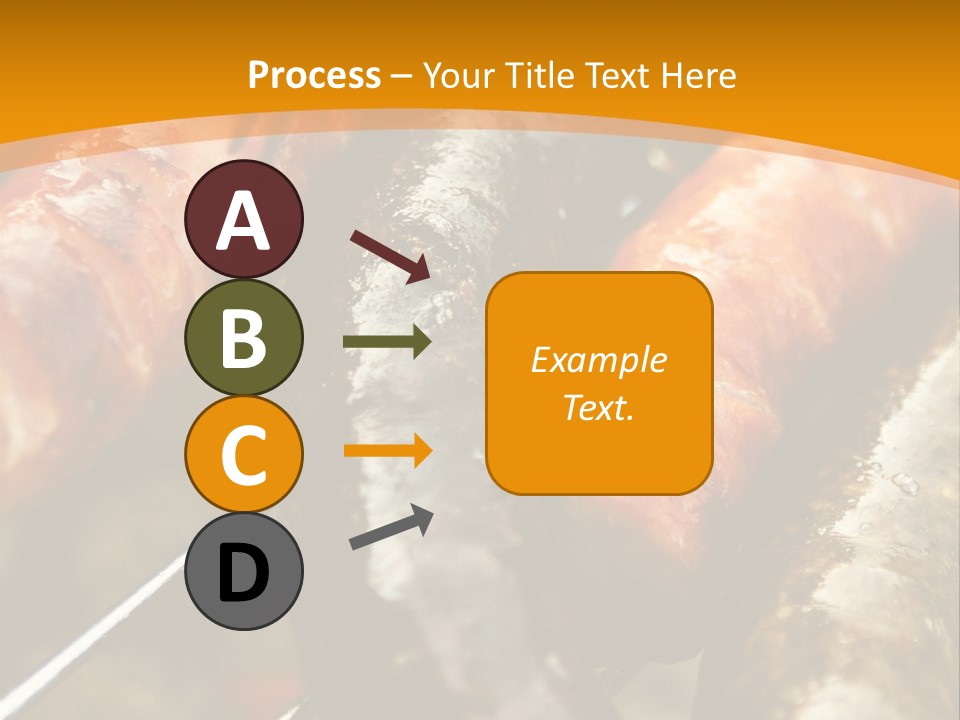 Barbeque Sausage Nutrition PowerPoint Template