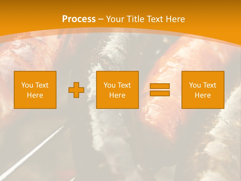 Barbeque Sausage Nutrition PowerPoint Template