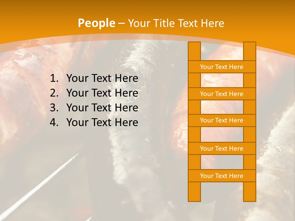 Barbeque Sausage Nutrition PowerPoint Template