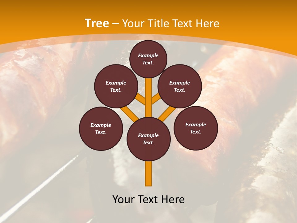 Barbeque Sausage Nutrition PowerPoint Template