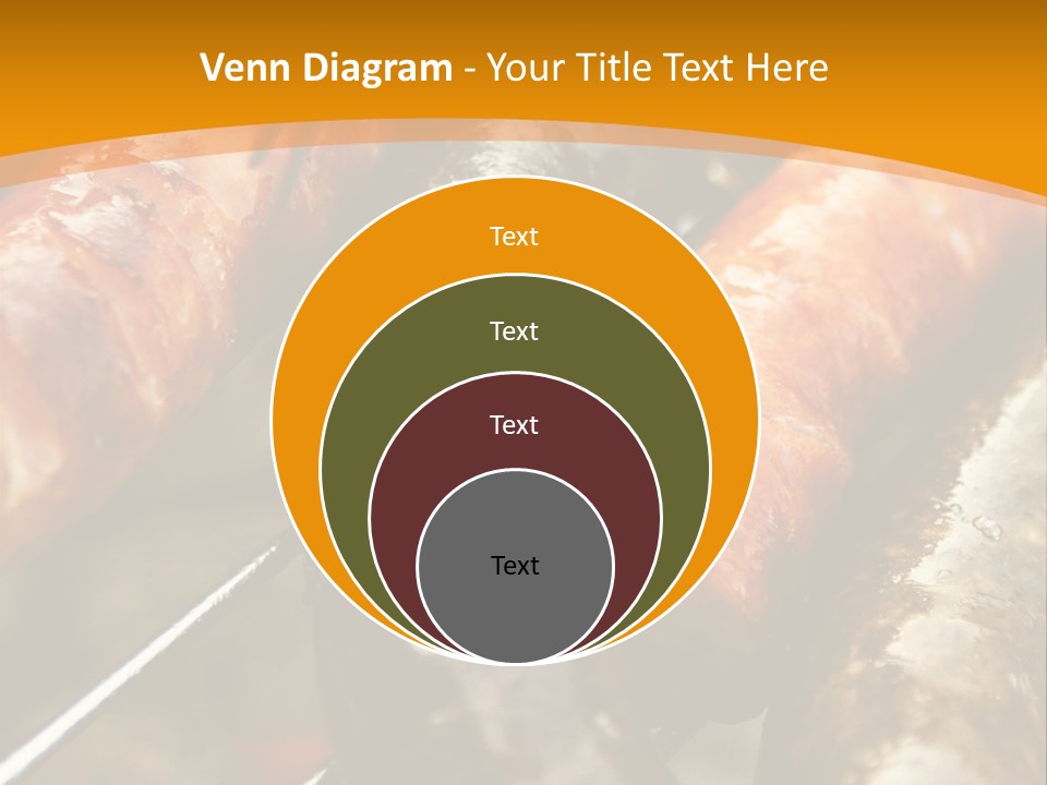 Barbeque Sausage Nutrition PowerPoint Template