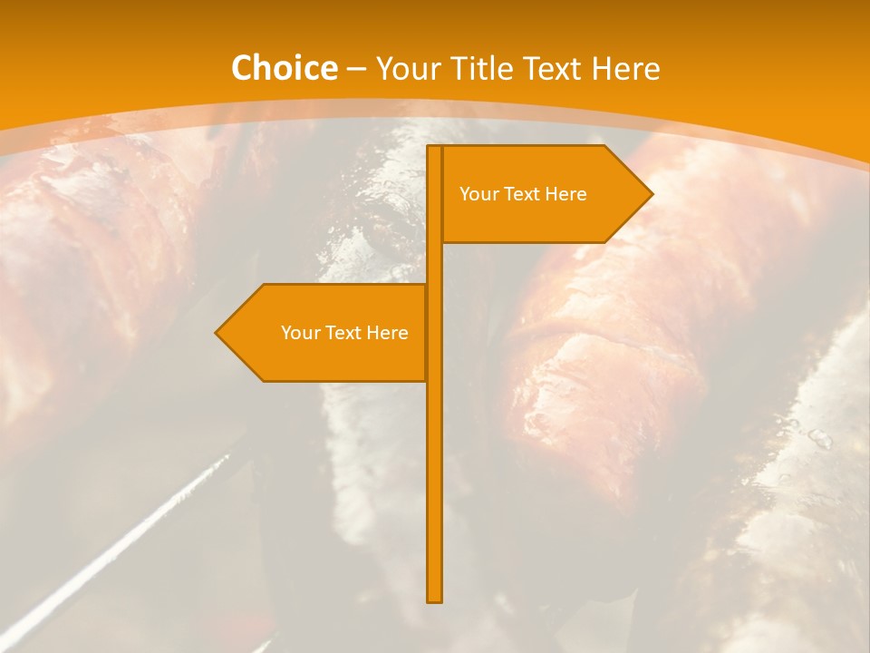 Barbeque Sausage Nutrition PowerPoint Template
