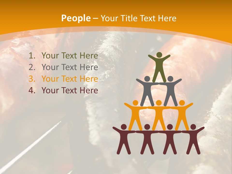 Barbeque Sausage Nutrition PowerPoint Template