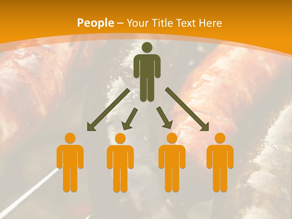 Barbeque Sausage Nutrition PowerPoint Template