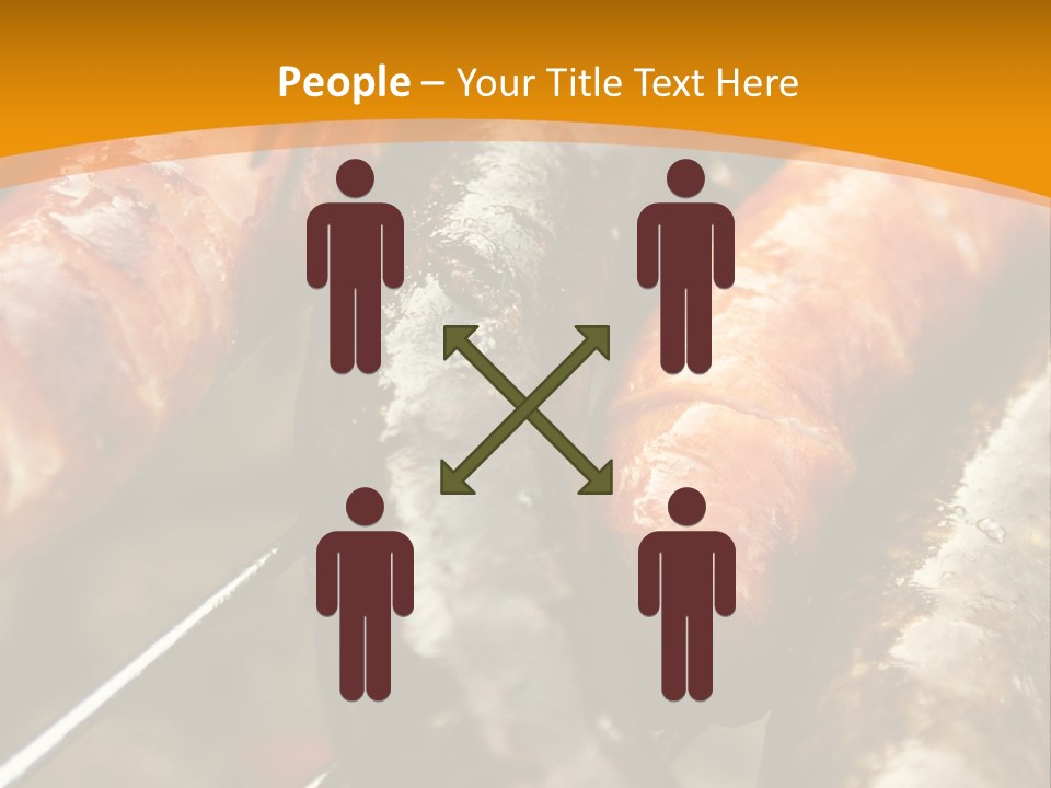 Barbeque Sausage Nutrition PowerPoint Template