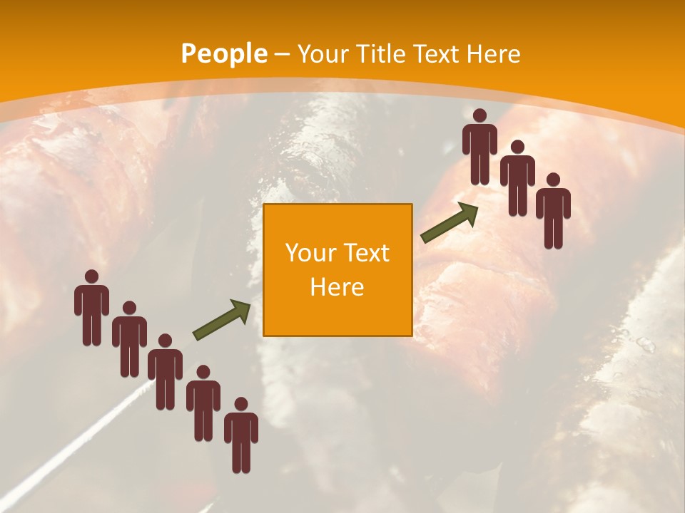 Barbeque Sausage Nutrition PowerPoint Template