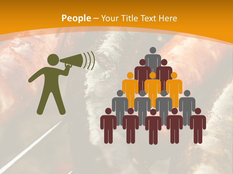 Barbeque Sausage Nutrition PowerPoint Template