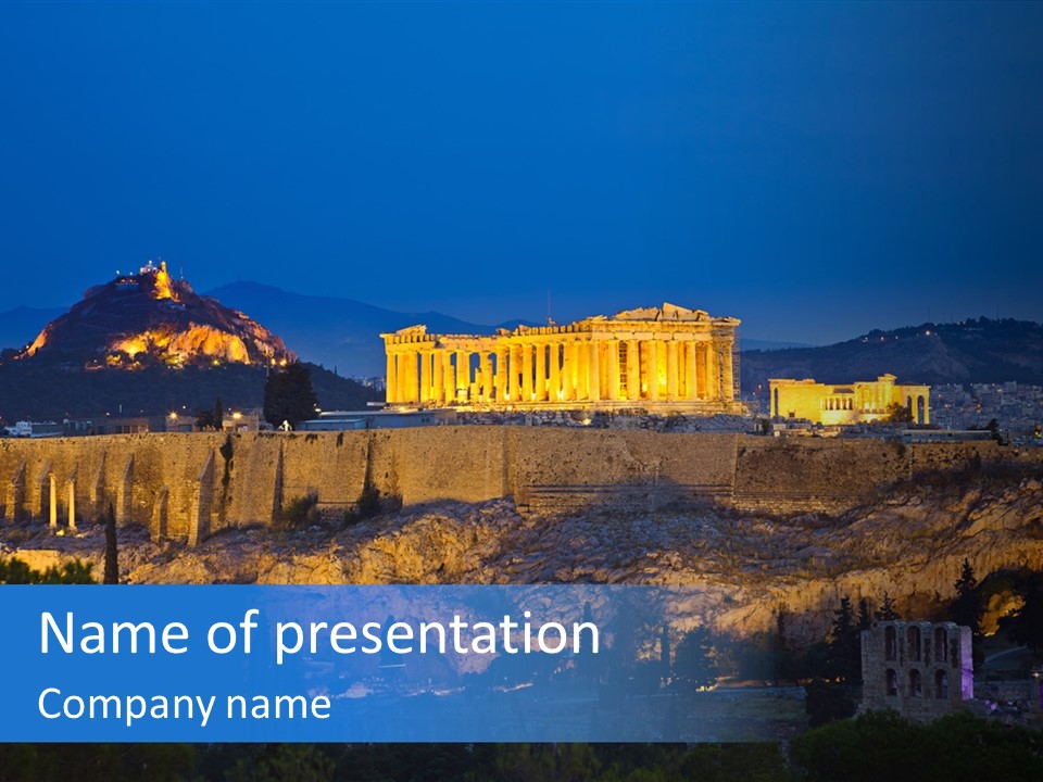 Culture Caryatid Archeology PowerPoint Template