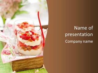 Summer Food Layered PowerPoint Template