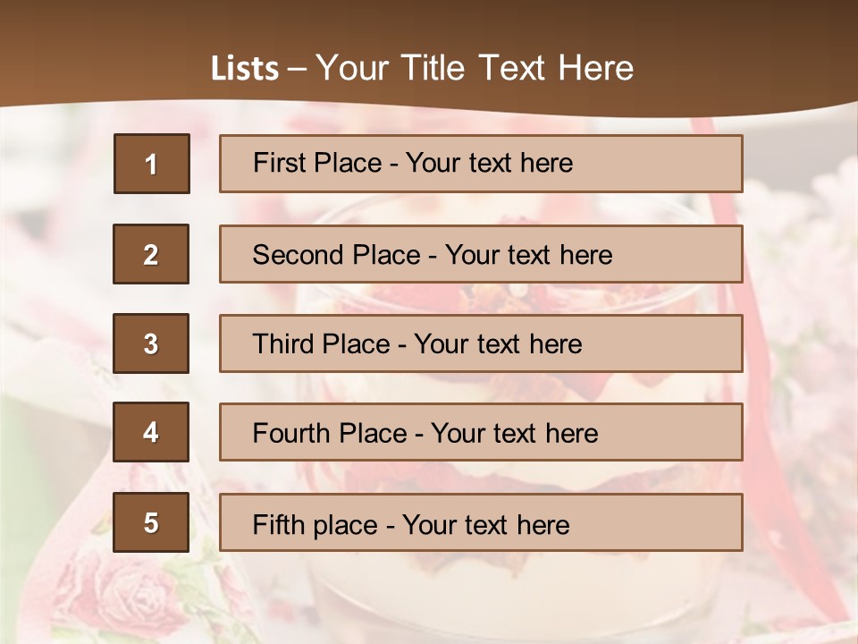 Summer Food Layered PowerPoint Template