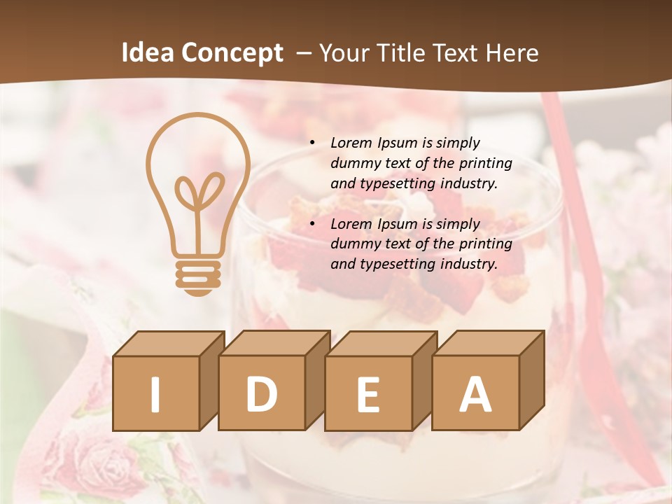 Summer Food Layered PowerPoint Template