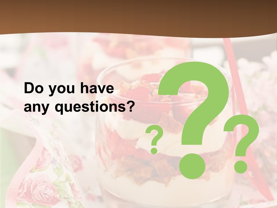 Summer Food Layered PowerPoint Template