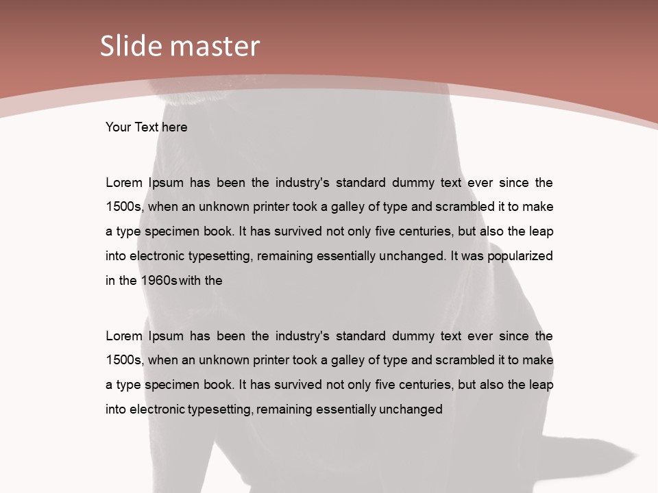 Pets Sitting Horizontal PowerPoint Template