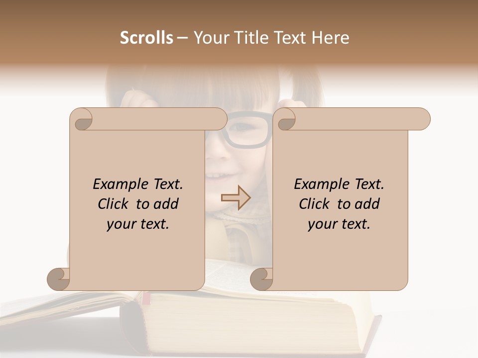 Beautiful Hair White PowerPoint Template