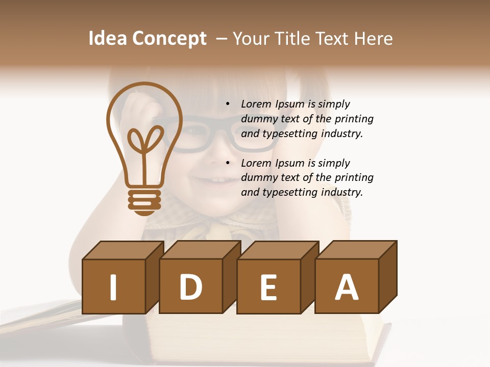 Beautiful Hair White PowerPoint Template