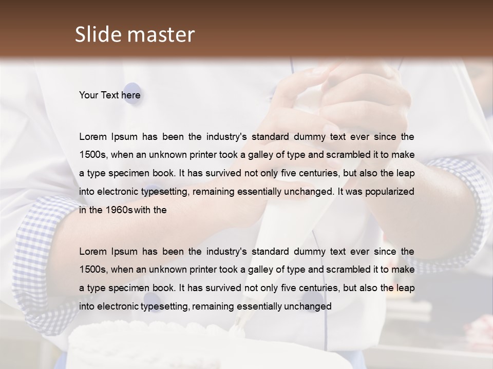 White Food Job PowerPoint Template