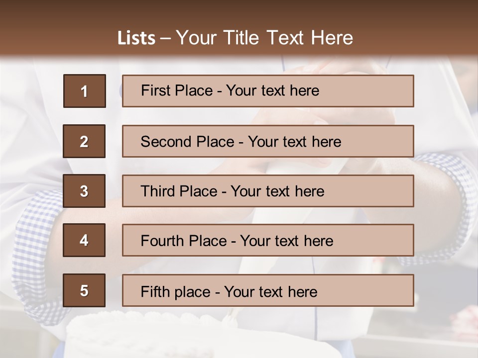 White Food Job PowerPoint Template
