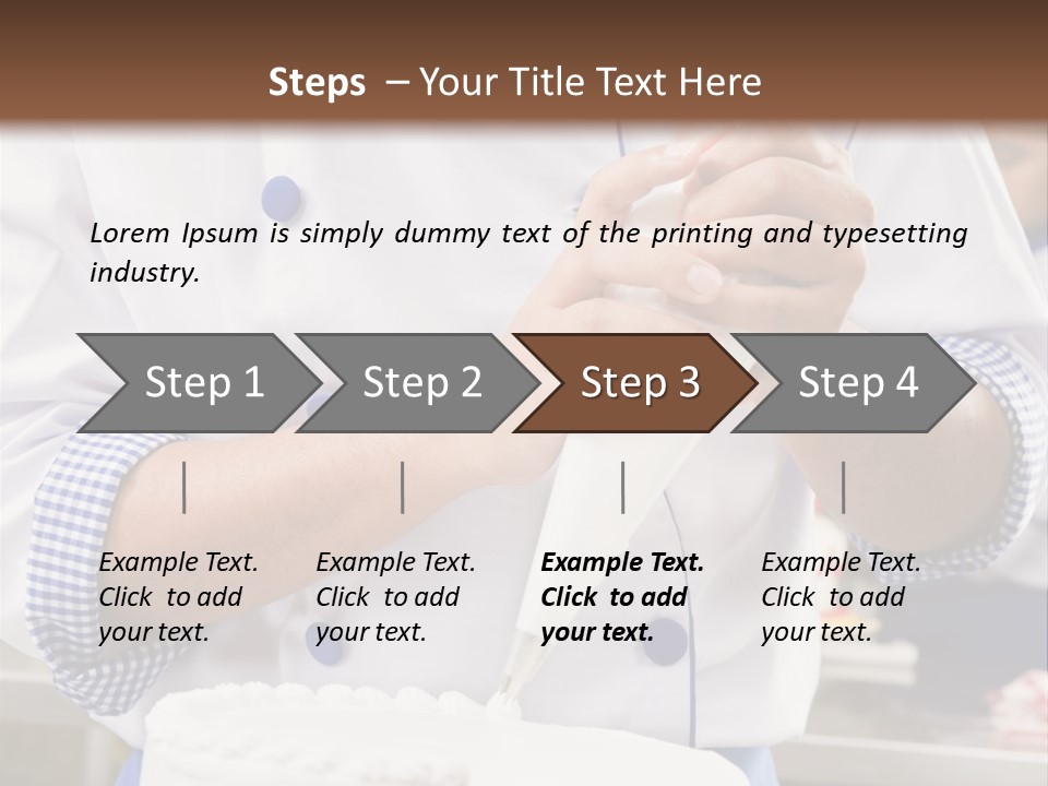 White Food Job PowerPoint Template