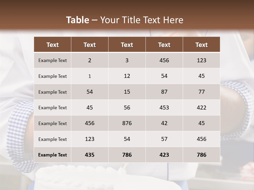 White Food Job PowerPoint Template