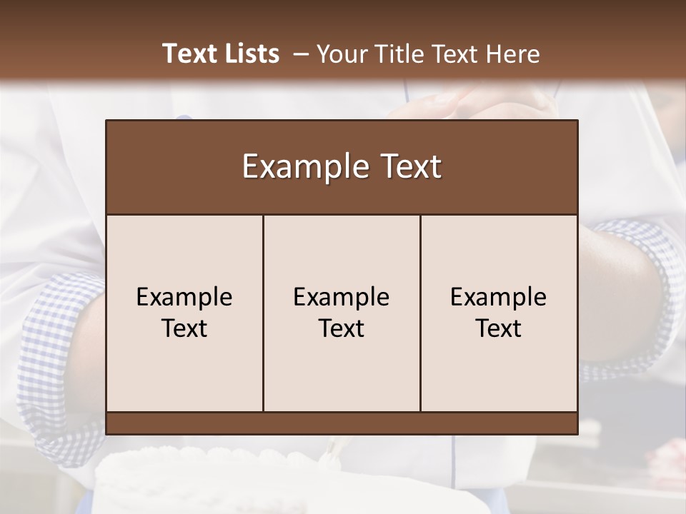 White Food Job PowerPoint Template