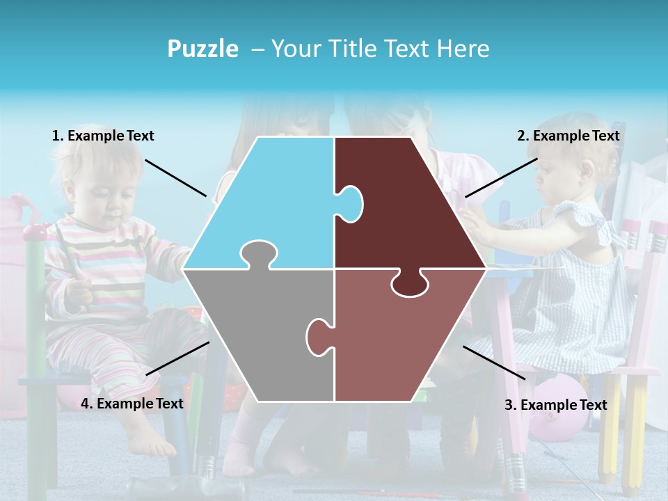 Human Preschooler Children PowerPoint Template