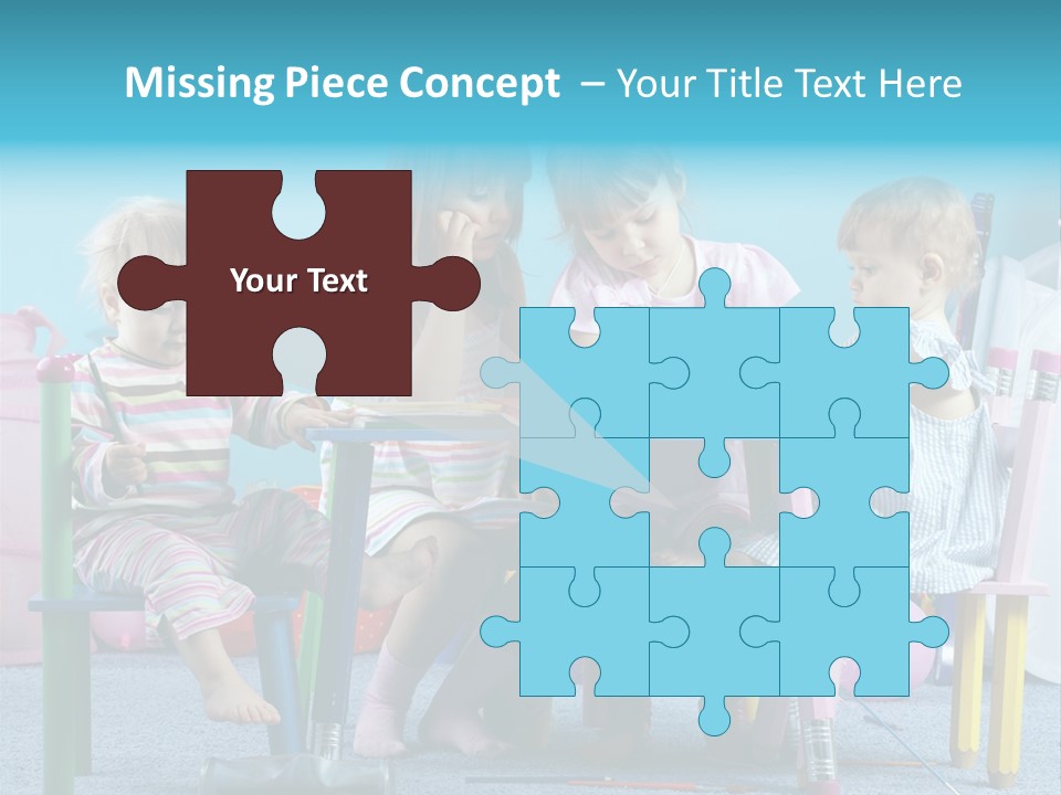 Human Preschooler Children PowerPoint Template