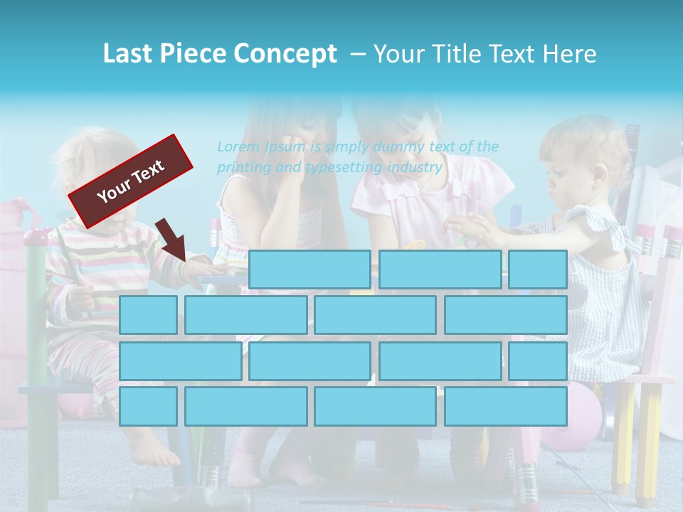 Human Preschooler Children PowerPoint Template