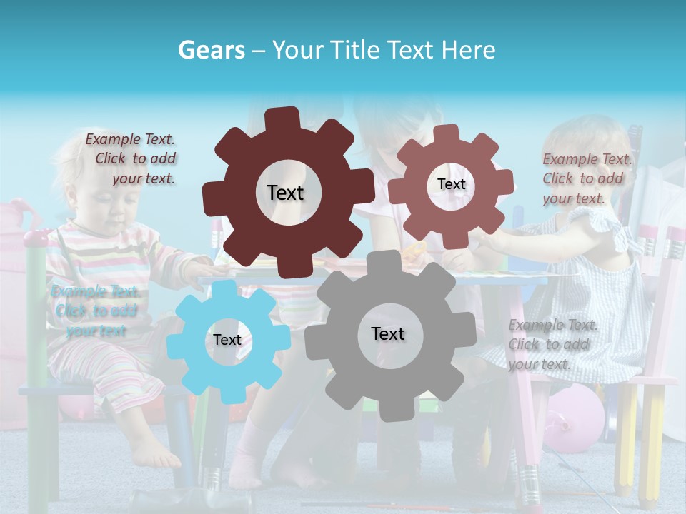 Human Preschooler Children PowerPoint Template