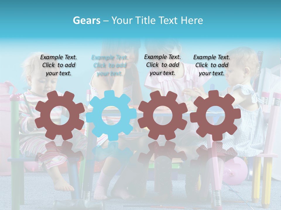 Human Preschooler Children PowerPoint Template