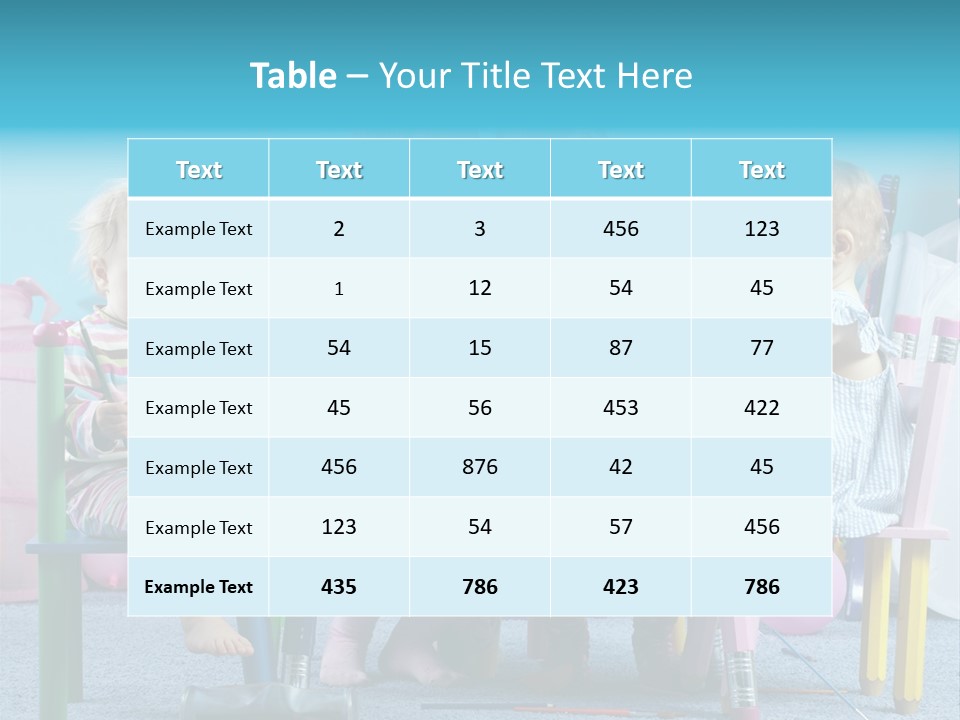 Human Preschooler Children PowerPoint Template